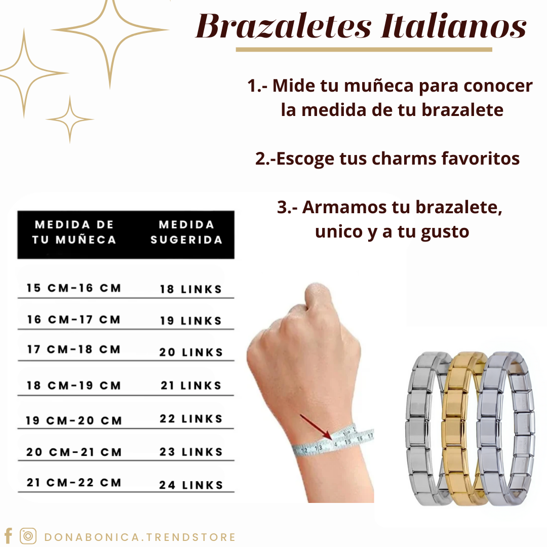 Brazalete Italiano Plata con 1 dije de niñ@👦🏻✨👧🏻( dijes extras son a parte, agrégalos a tu gusto)