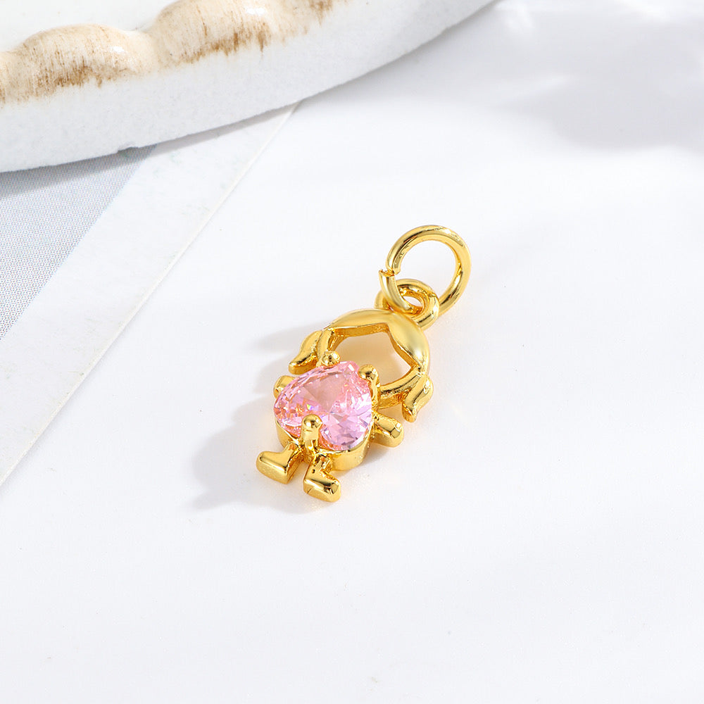 Collar Catalina con 1 dije de niñ@ 👦🏻✨👧🏻( dijes extras son a parte, agrégalos a tu gusto)