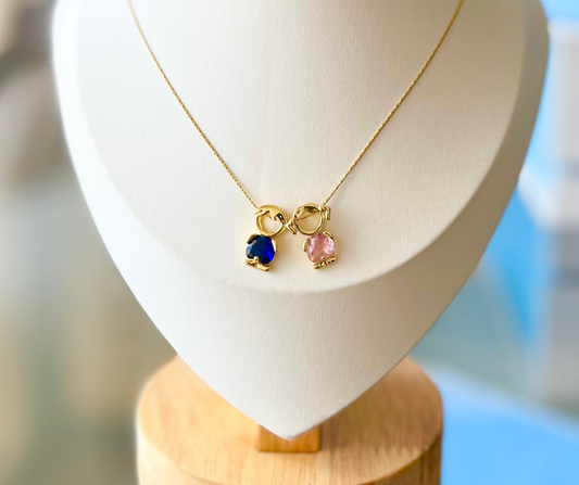 Collar Catalina con 1 dije de niñ@ 👦🏻✨👧🏻( dijes extras son a parte, agrégalos a tu gusto)